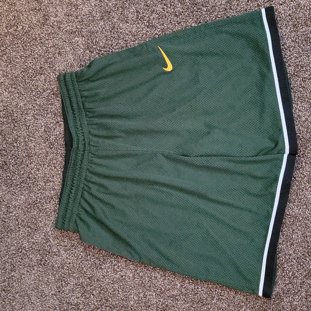 Nike Green/Gold basketball shorts